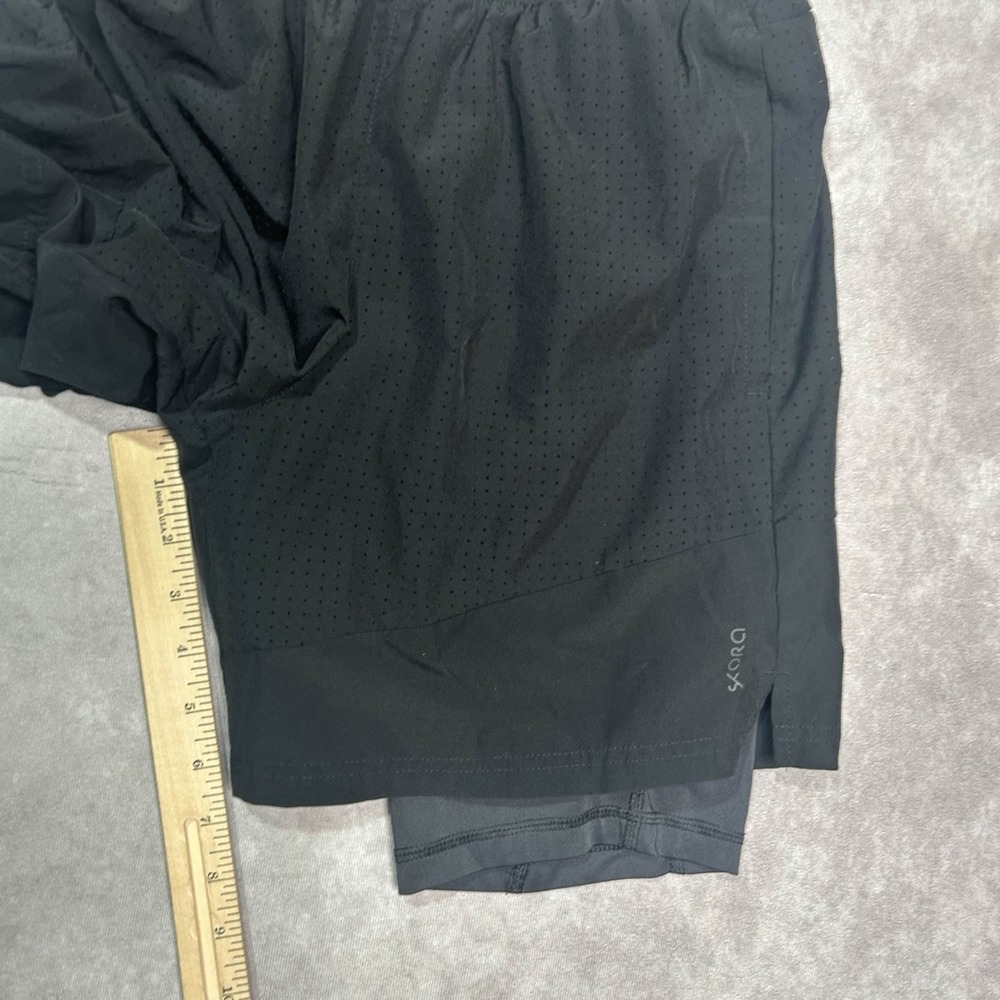 Skora Qwick-Dry Black Elastic Lined Athletic RUNNING Shorts Men's MED  6.5" - Picture 6 of 6